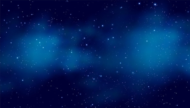 Vettore gratuito esplora la bellezza del cielo notturno con la brillante luce delle stelle