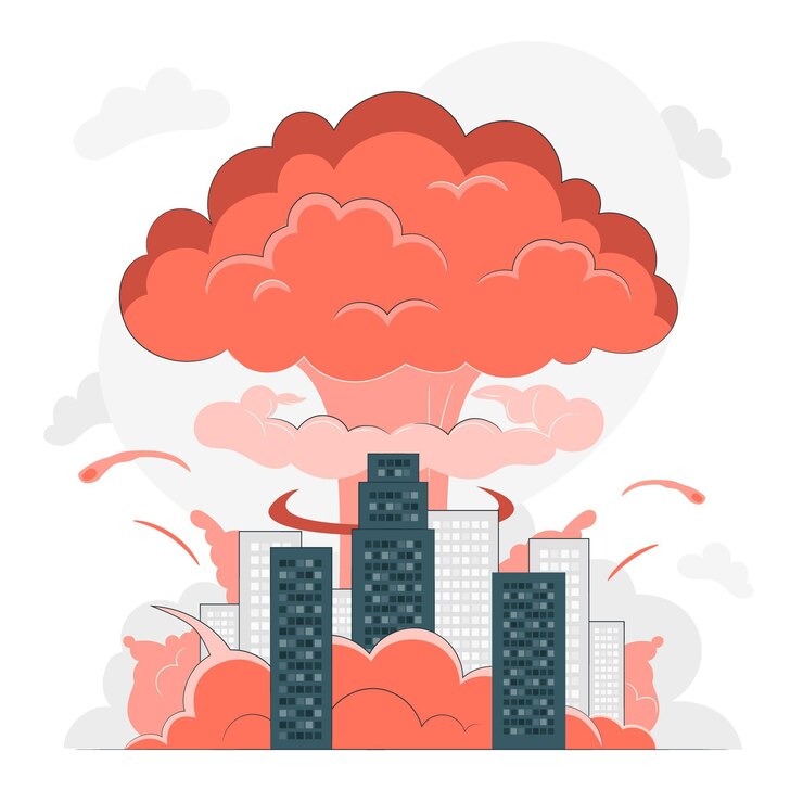 Free Vector explosion concept illustration