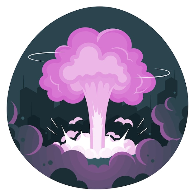 Бесплатное векторное изображение Иллюстрация концепции взрыва