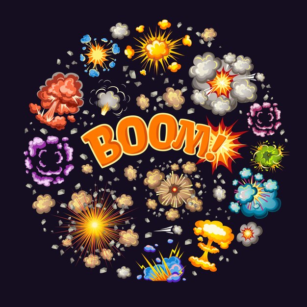 Explosions Effects Round Design