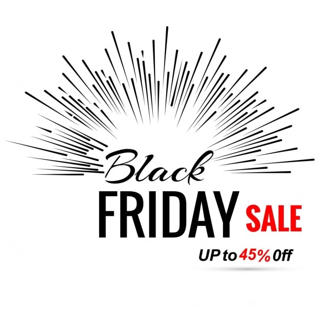 Free vector explosive white background for black friday