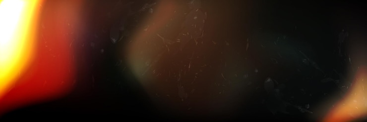 Free Vector exposed dusty film strip texture vector realistic illustration of abstract orange and black background light leak effect overlay retro flare for nostalgic vintage photos sunlight heating surface