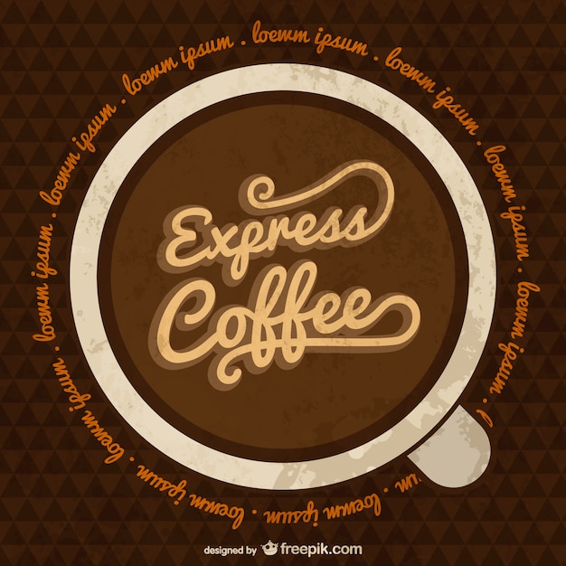 Express coffee template