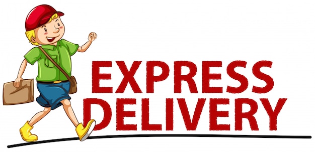 Free vector express delivery banner