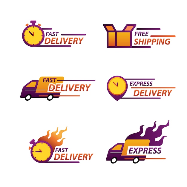 Express delivery logo for apps and website. delivery concept.