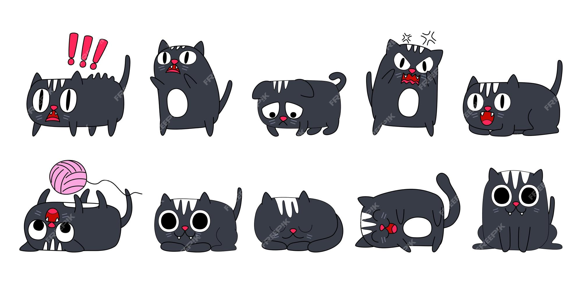 Angry Cat Face Vector Art, Icons, and Graphics for Free Download