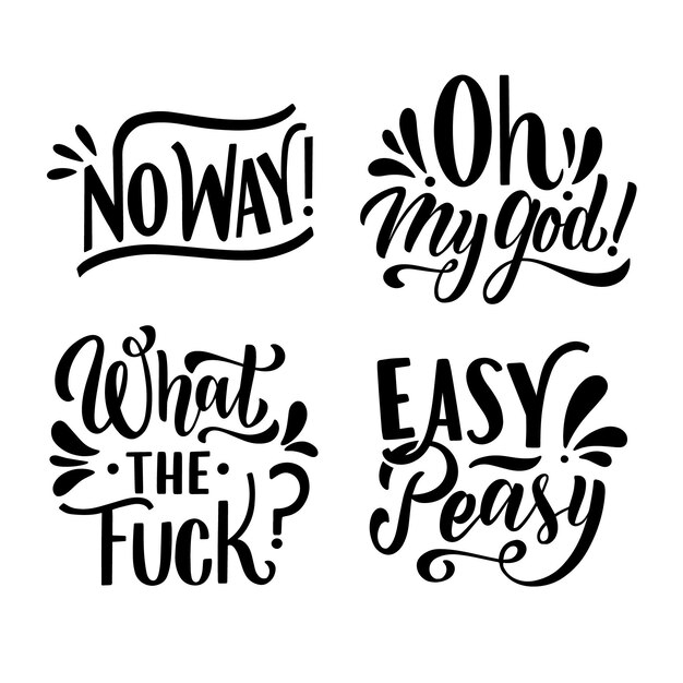 Expressions collection lettering