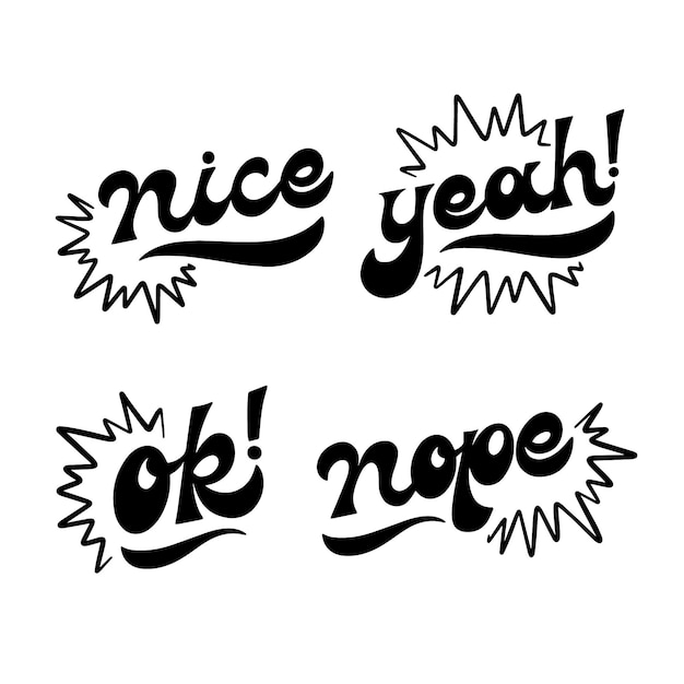 Expressions collection lettering