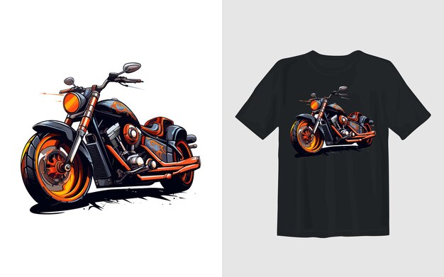 Extreme dirt bike cartoon vector illustration biker t shirt design