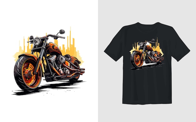 Free vector extreme dirt bike cartoon vector illustration biker t shirt design