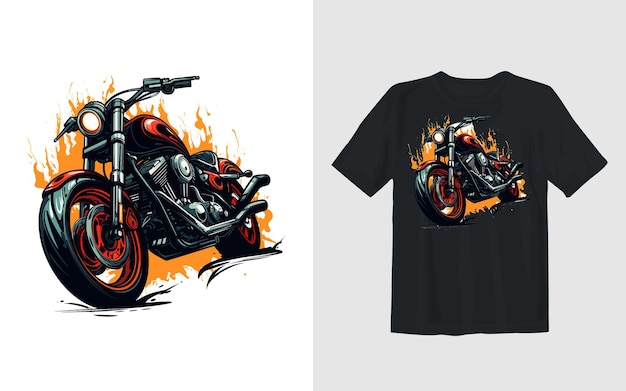 Extreme dirt bike cartoon vector illustration biker t shirt design