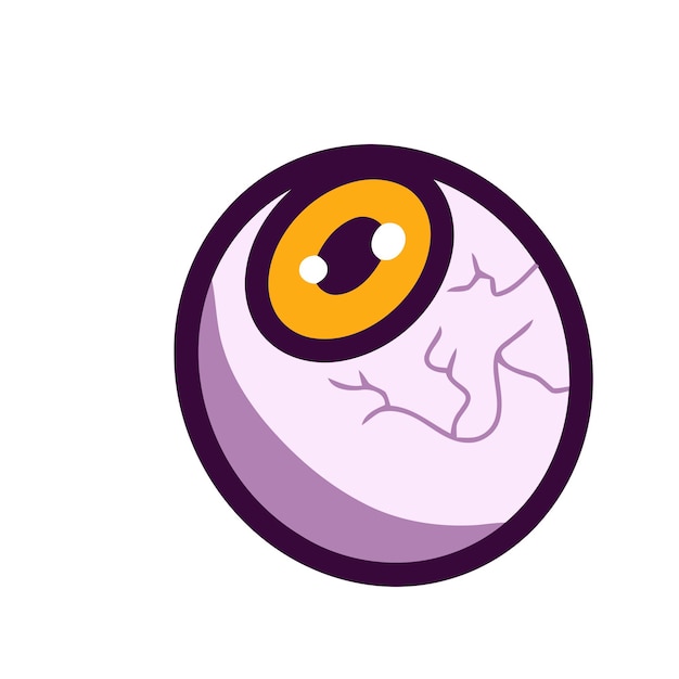 Eye hallowen doodle icon