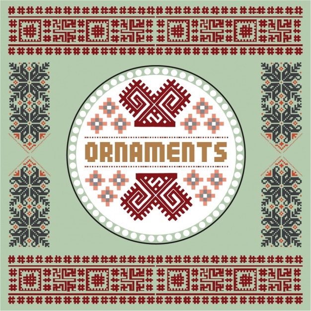 Fabric ornaments collection