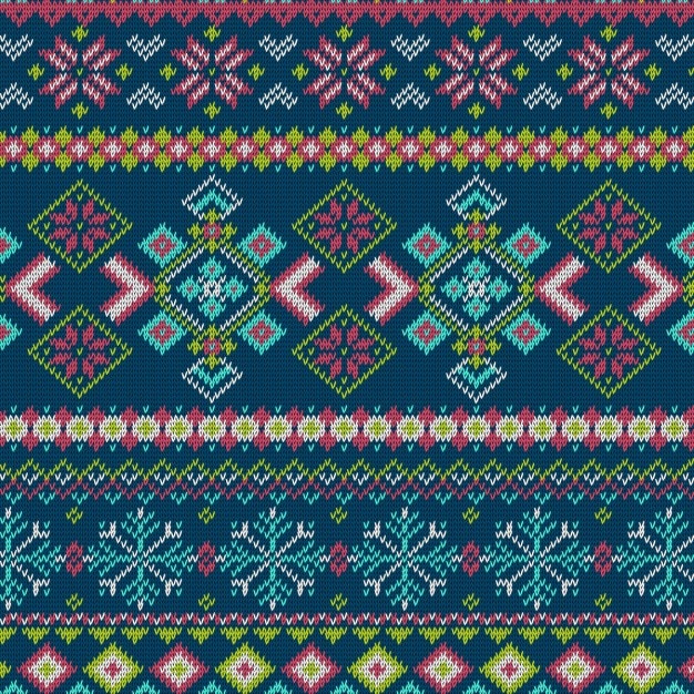 Free Vector fabric texture with snowflakes