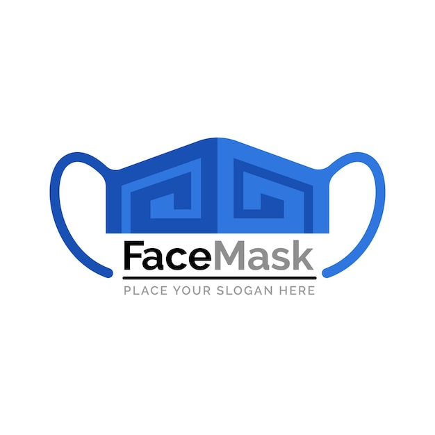 Face mask logo concept