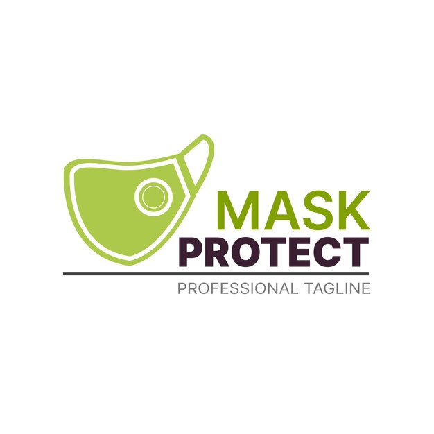 Концепция логотипа маски для лица