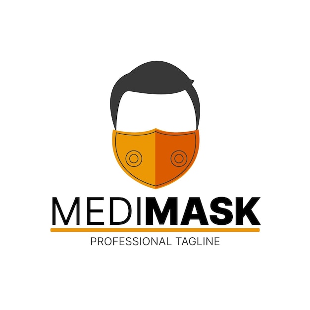 フェイスマスクのロゴのコンセプト