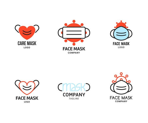 Face mask logo template