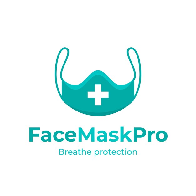 Face mask logo template