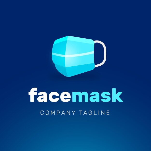 Face mask logo template