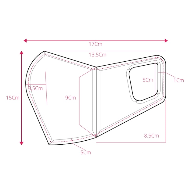 Face mask sewing pattern