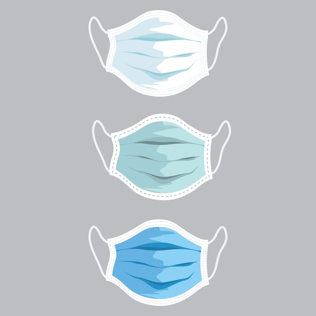 face medical mask illustration