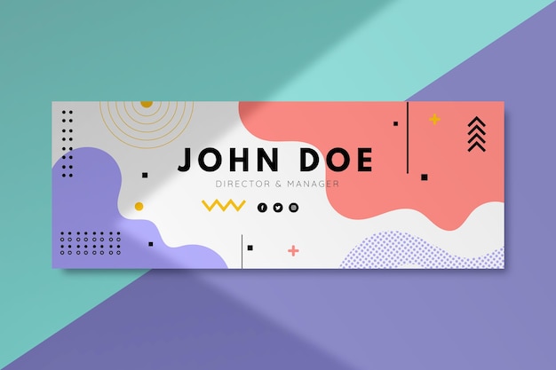 Facebook abstract cover template