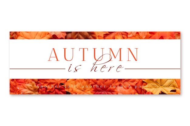 Free vector facebook autumn cover