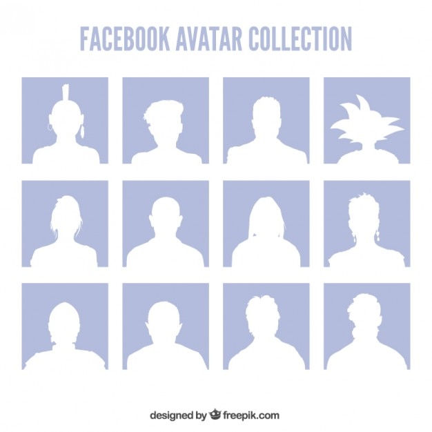 Vettore gratuito facebook avatar collezione