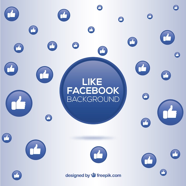 Facebook background with likes