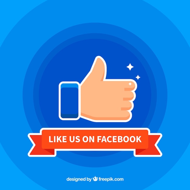 Free vector facebook background with likes