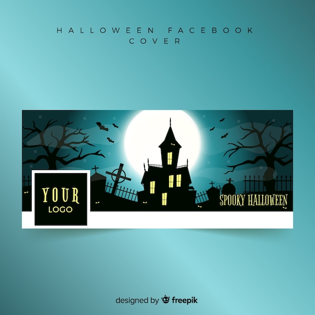 Facebook banner with halloween concept