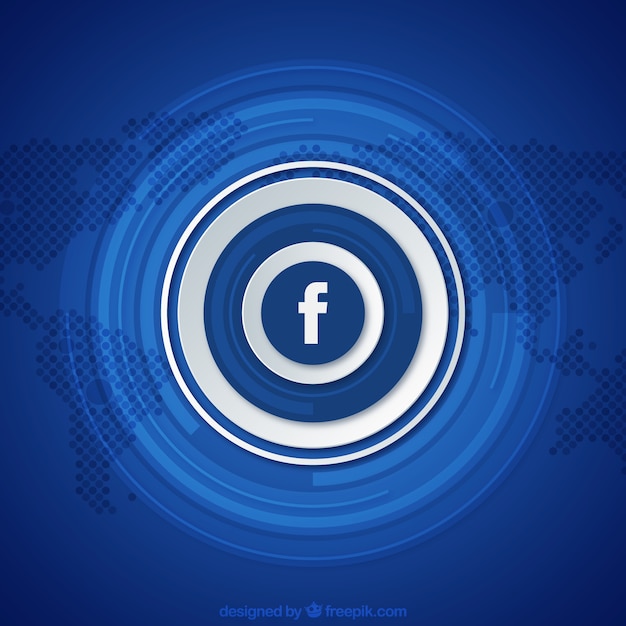 Facebook синий фон