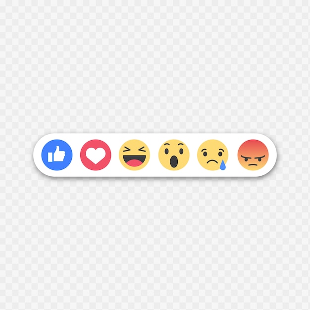 Free vector facebook emoticons