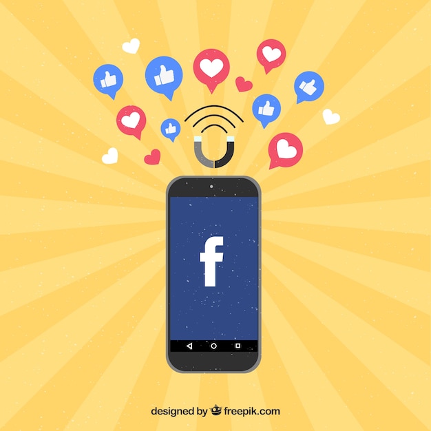 Free vector facebook influencer background