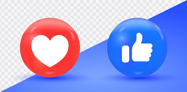 心やアイコンのfacebookの背景 無料のベクター