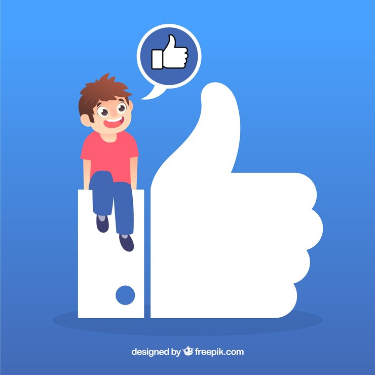 Free Vector facebook like background