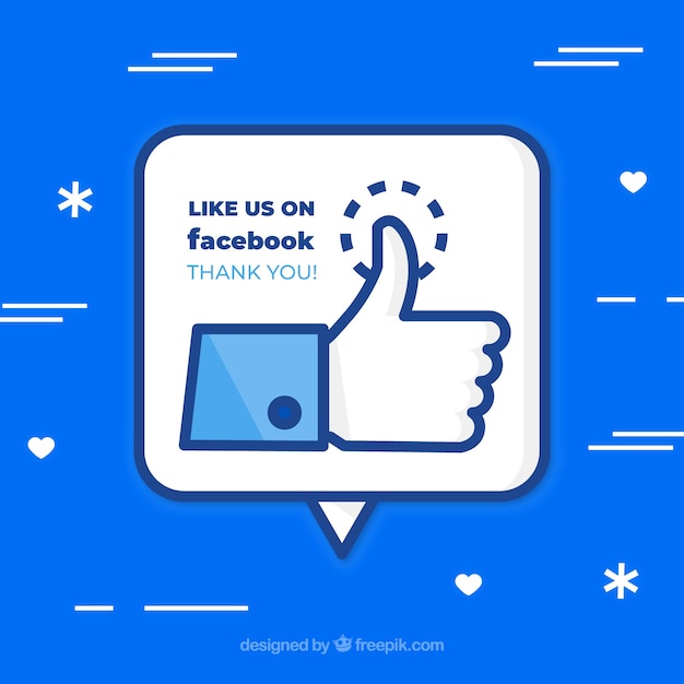 Free vector facebook likes background