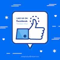 Free vector facebook likes background
