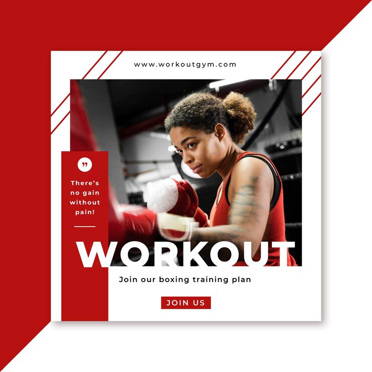 Free Vector facebook sport post design