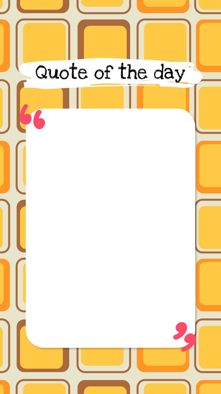 Free Vector facebook story template, editable quote of the day vector