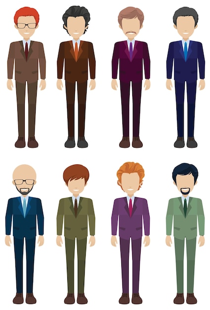 Free vector faceless businessmen