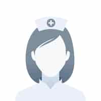 Free vector a faceless portrait of a nurse. isolated vector illustration