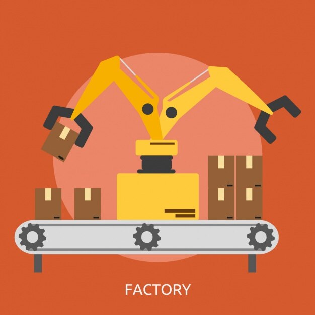 Free Vector factory background design