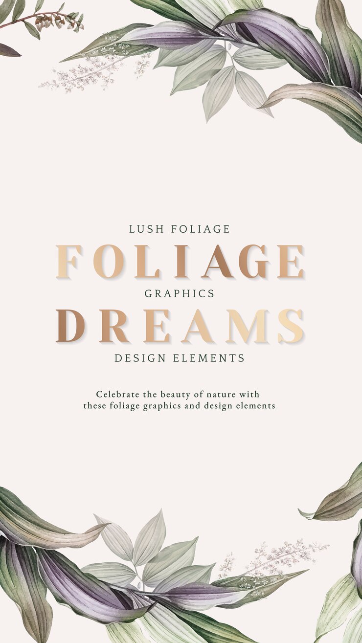 Free Vector faded foliage banner