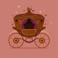 Free vector fairy tale illustration of carriage