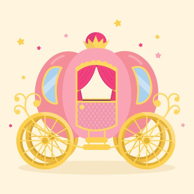 Fairytale carriage illustration