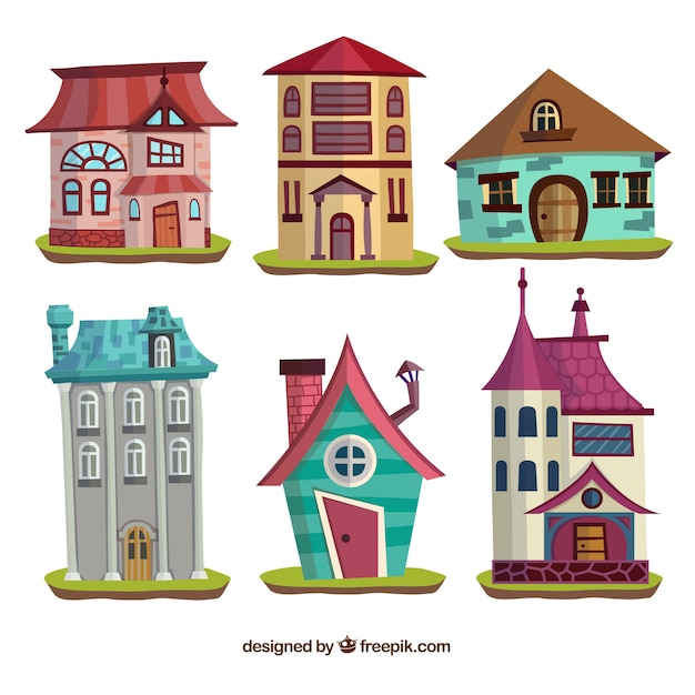 Fairytale collection of houses
