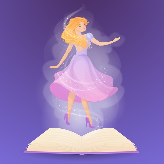 Free vector fairytale concept illustration