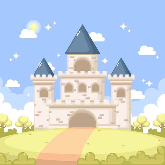 Сказочный волшебный замок